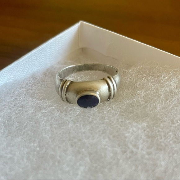 Sterling Silver Lapis Lazuli Ring - Picture 3 of 5